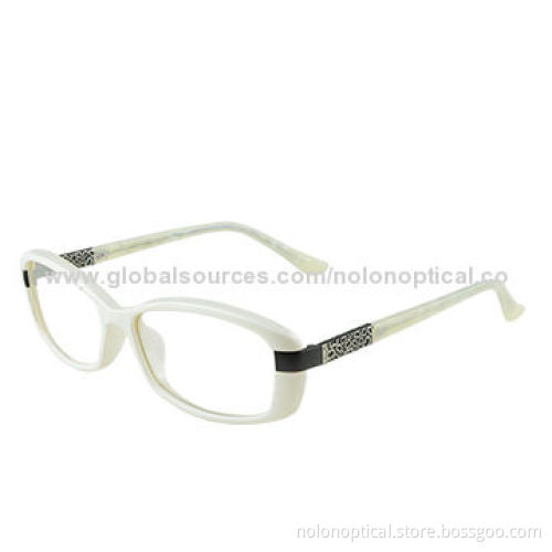 Optical Frame with Metal Hollow Decoration